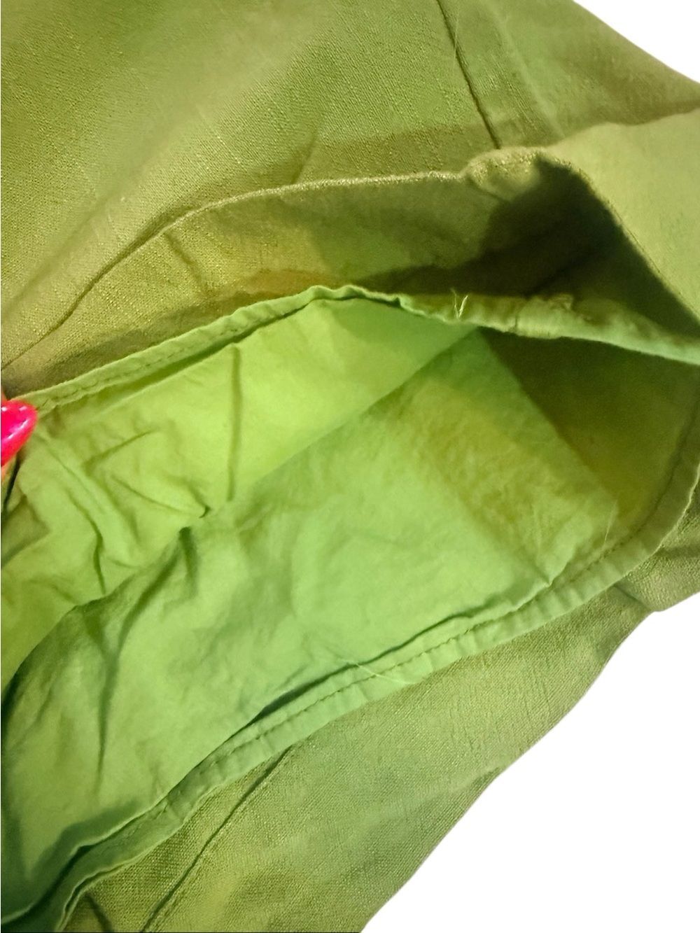 NWT Showpow. Olivia Longline Linen V Neck Back Tie Vest & Shorts Set Sage Size 2 - Picture 9 of 10
